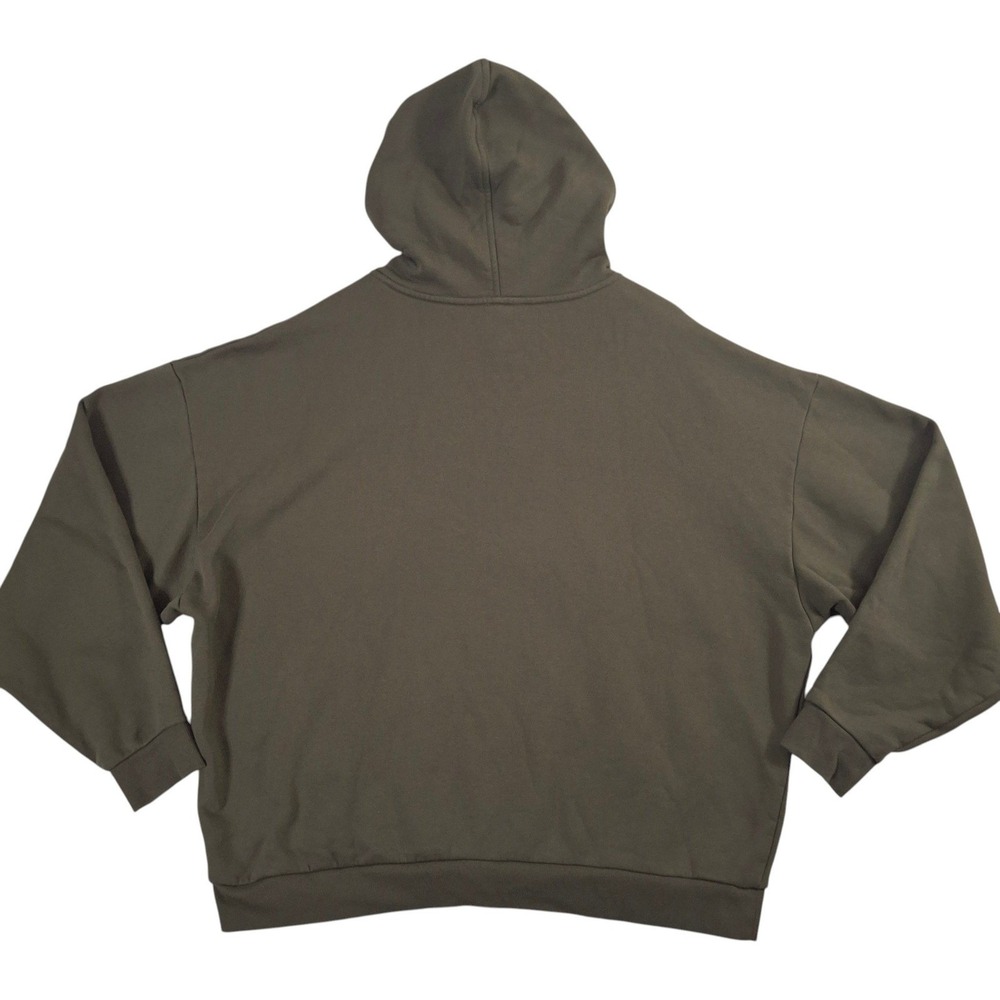 Alo Yoga Accolade Hoodie Adult XL Olive Green Oversized Fleece Sweatshirt - Picture 2 of 7